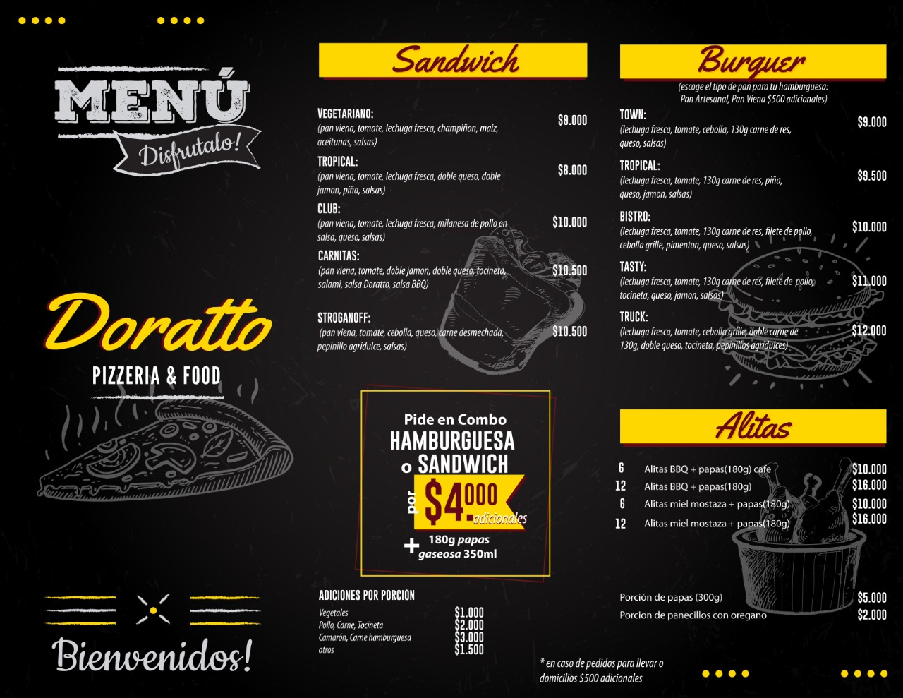 Encuentre la carta de sus bares o restaurantes favoritos y haga su